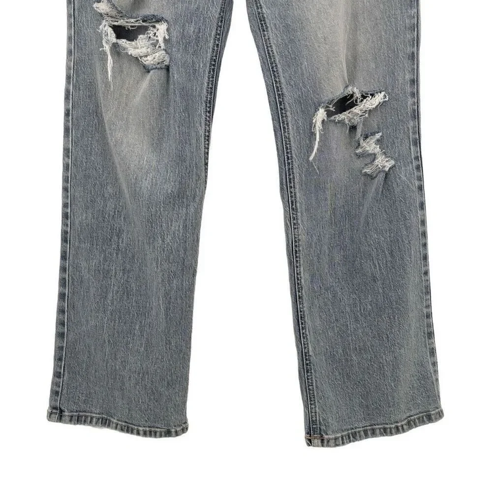 Eunina Codi High Rise Dad‎ Jean Distressed Size 32/13 NWT